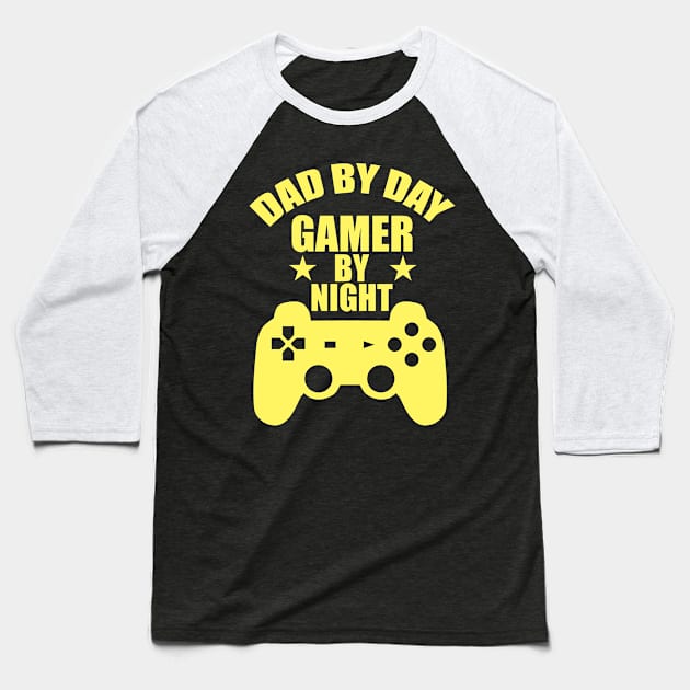 Gamer By Nigh Baseball T-Shirt by Usea Studio